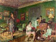 Edouard Vuillard Madame Andre Wormser and her Children oil